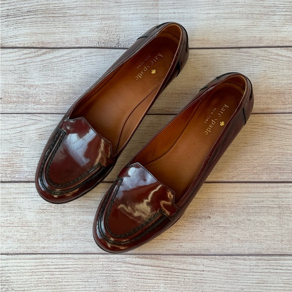 kate spade Shoes - Kate Spade Burgundy Loafers